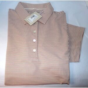 Peter Millar Womens S/S Pique‎ Polo Shirt~Stripes~Sz LRG~NWT